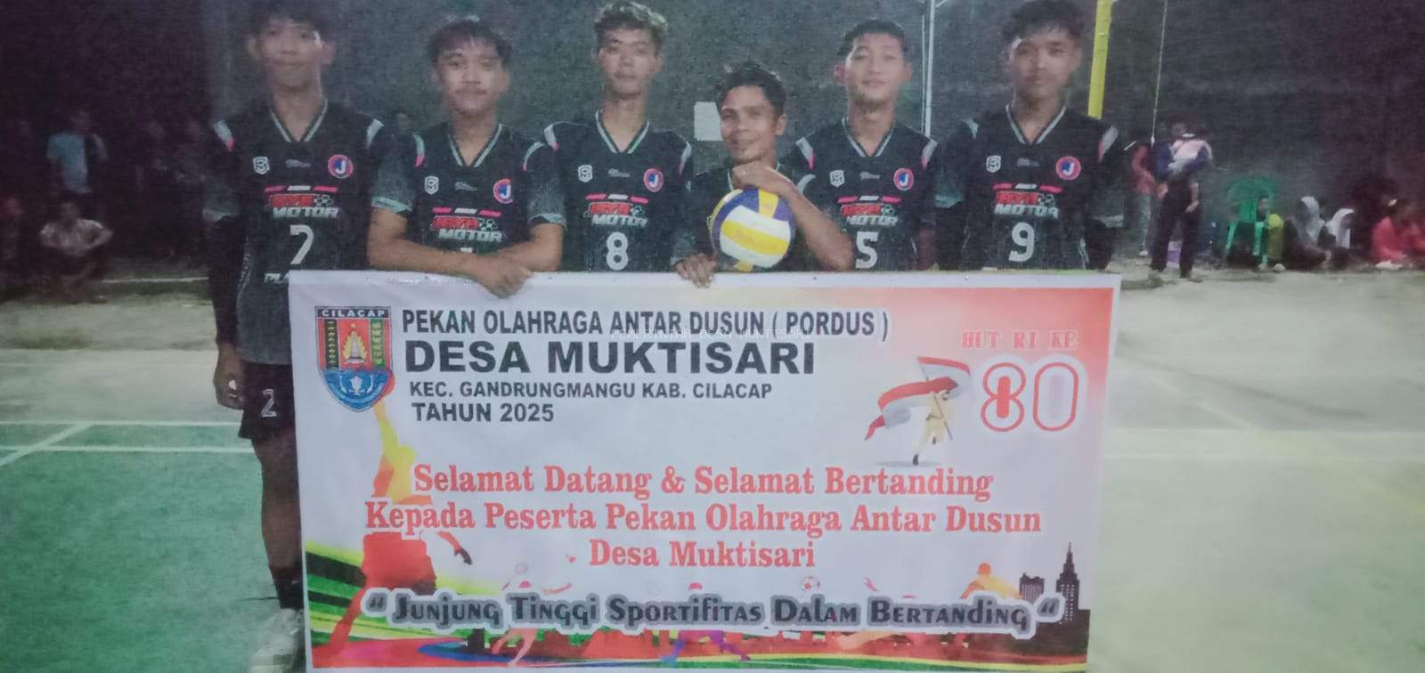 PEMUDA LENTONGREJO SUKSES MENANGKAN PERTANDINGAN VOLI ANTAR DUSUN HUT KE 80 RI