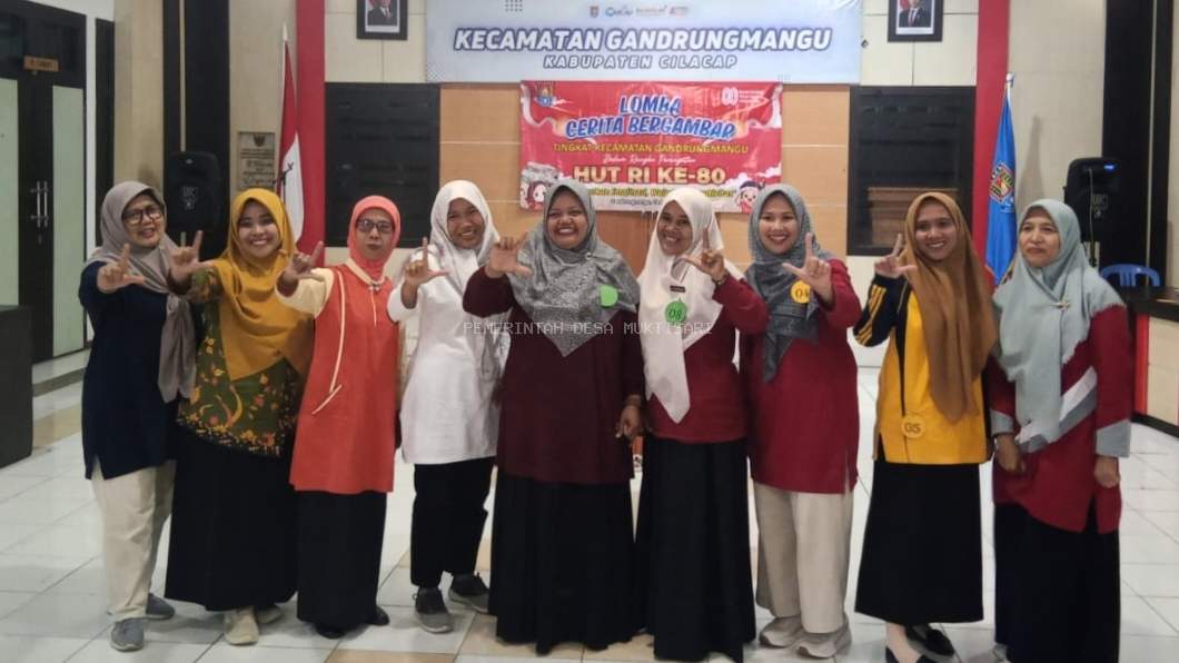 JUARA 1 LOMBA CERITA BERGAMBAR TINGKAT KECAMATAN GANDRUNGMANGU
