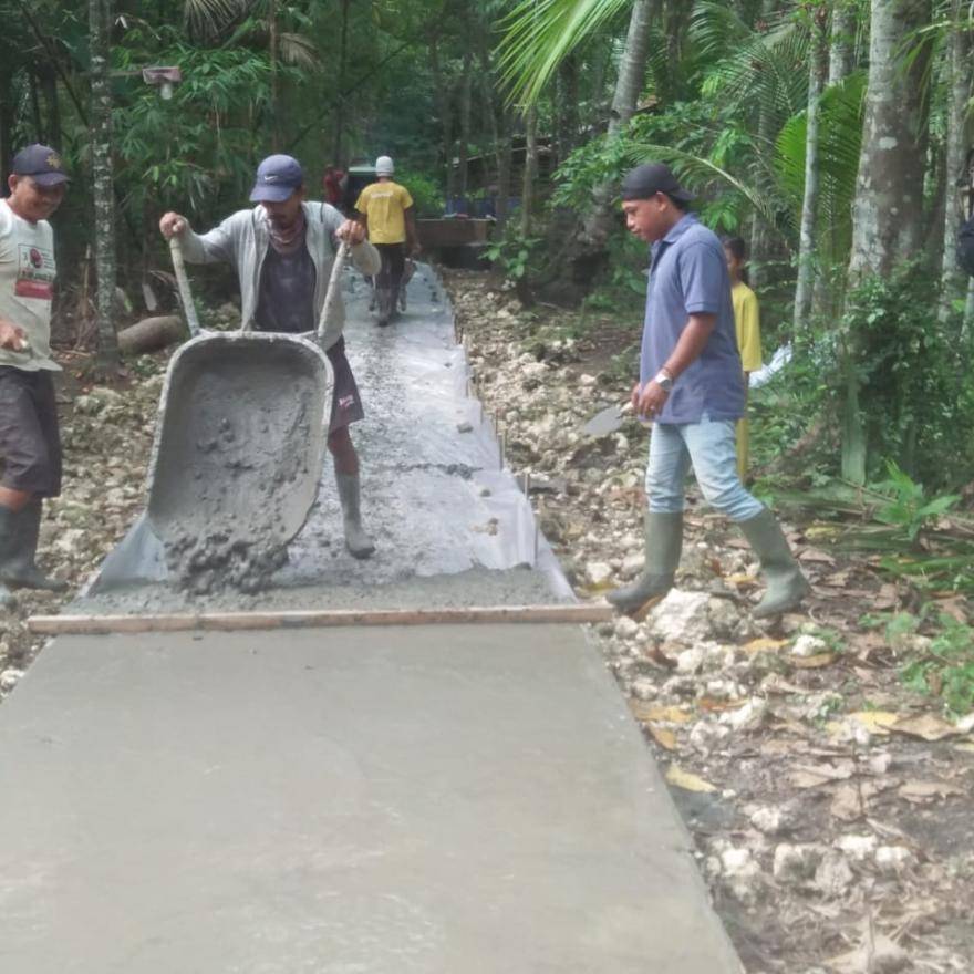 PEMBANGUNAN COR BETON DUSUN BENDAGEDE